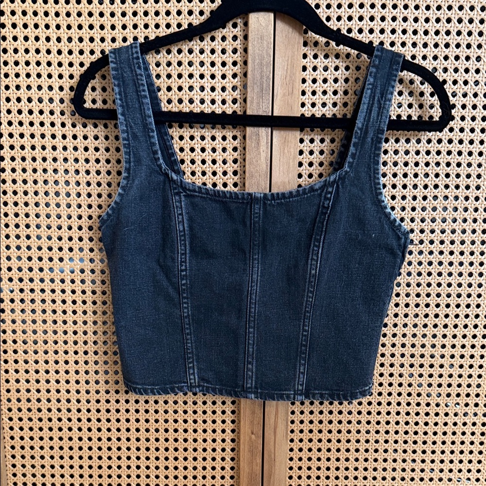 Denim Sleeveless Top